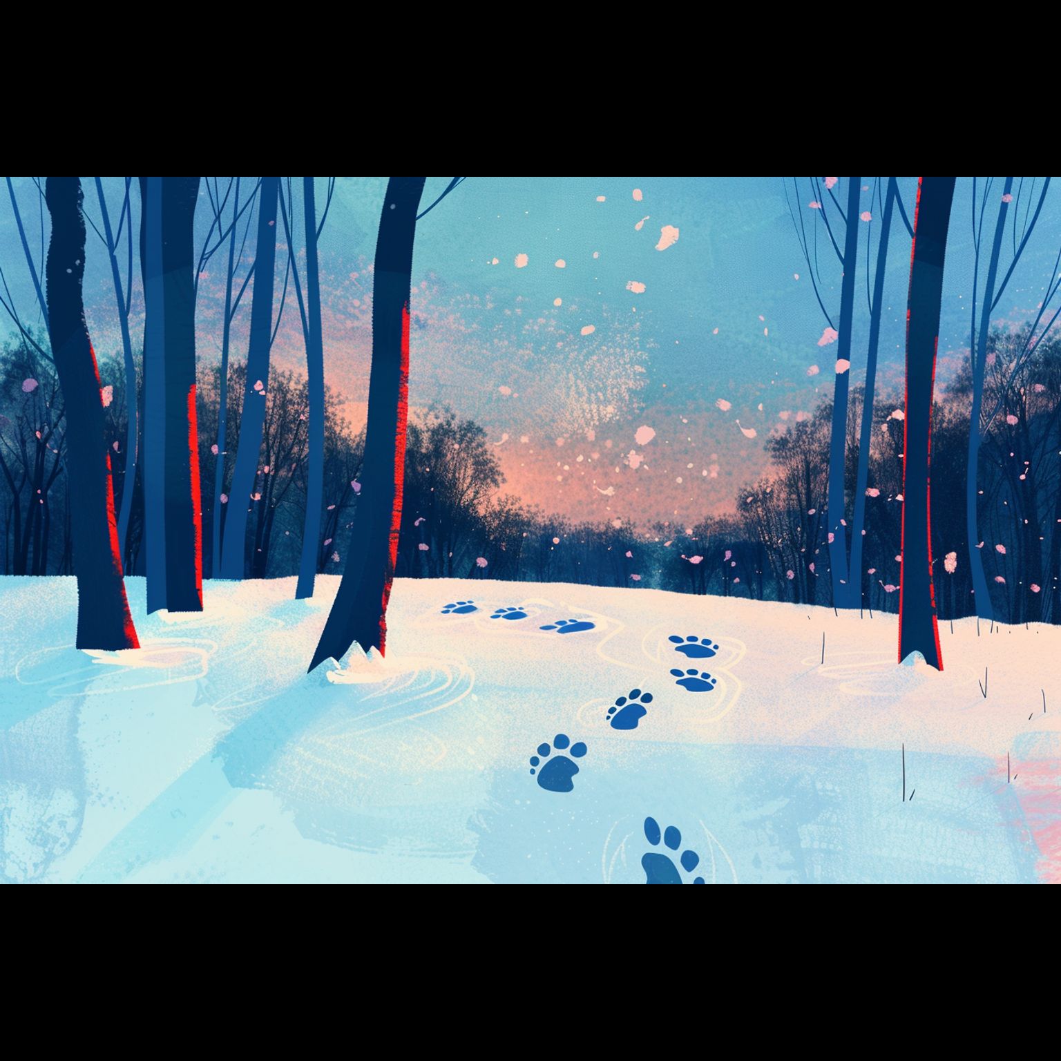 Pawprints in the Snow