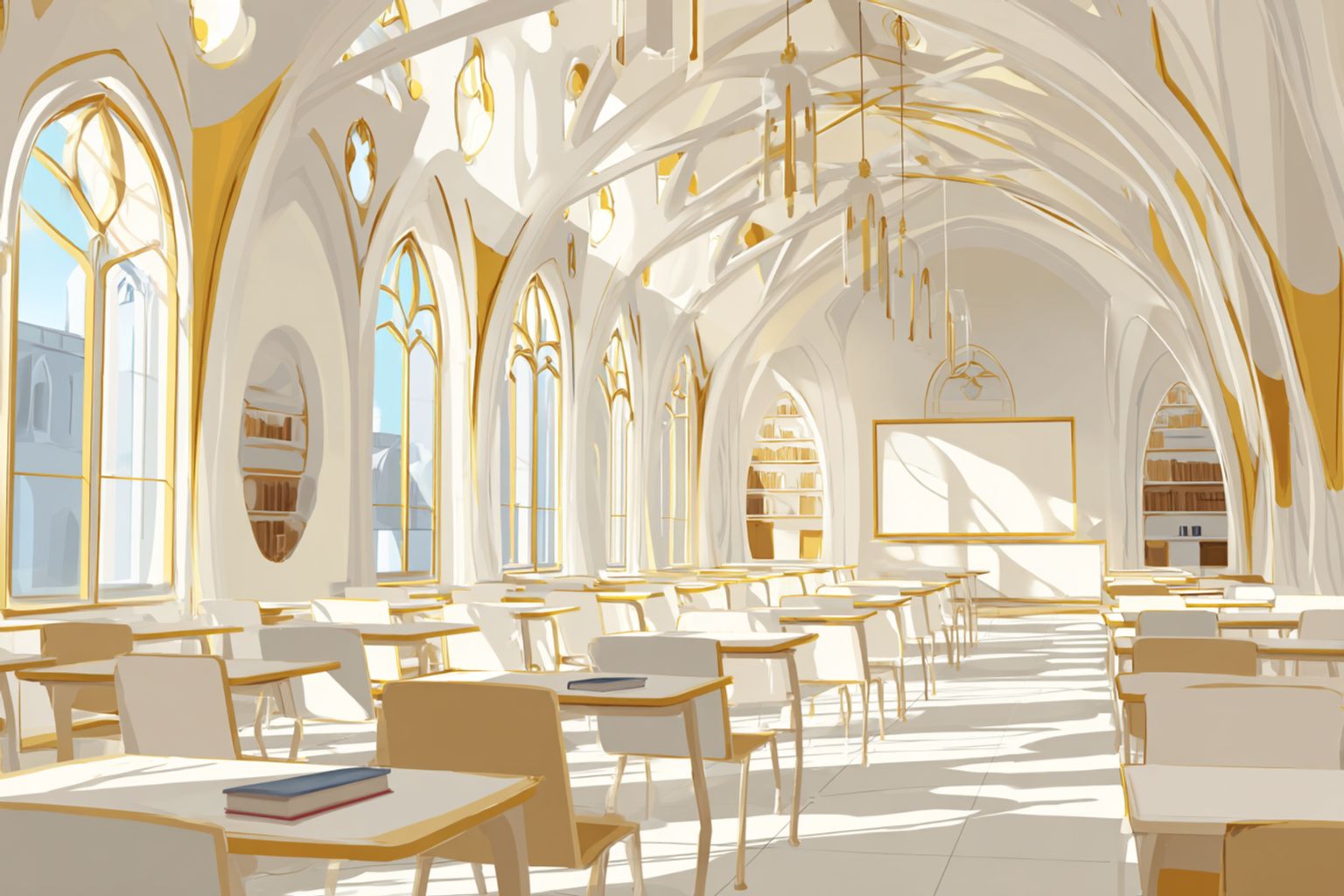 A classroom at Lux University