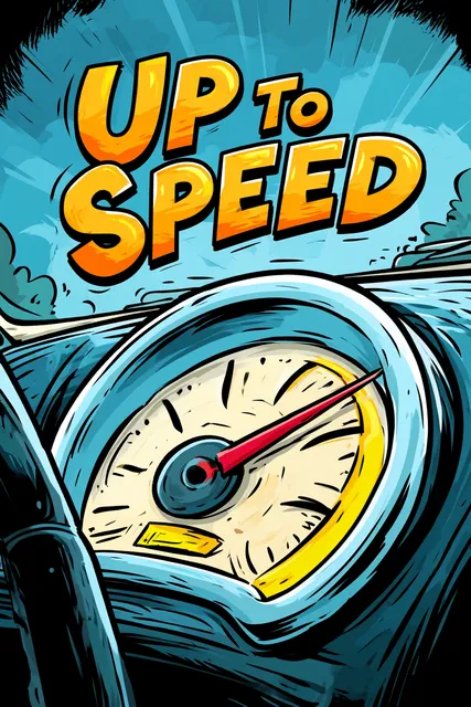 A colorful cartoon racing town bursting back to life, with racers and crowds gathering at the Rubberdale Derby Training Ground at the start of a new season